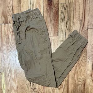 Redwood Creek Brown Khaki Drawstring Cargo Pants Women Small